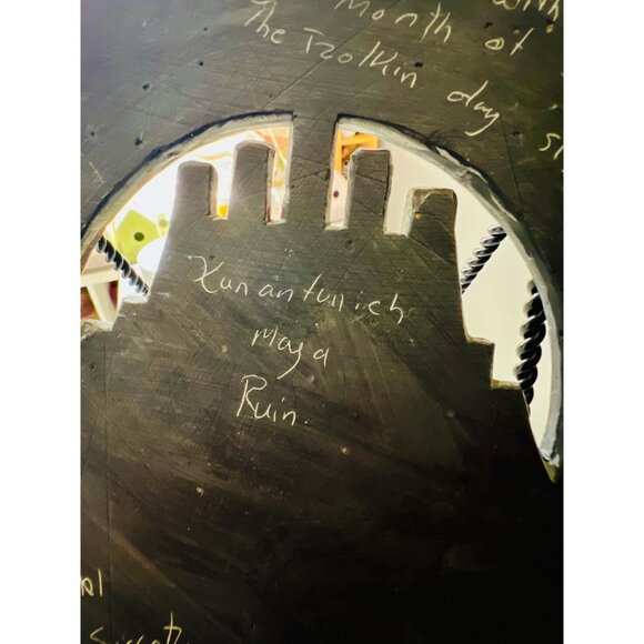 Handmade Mayan Calendar Wall Art | Signed Belize Ceramic by Edwin Camal - Picture 6 of 8